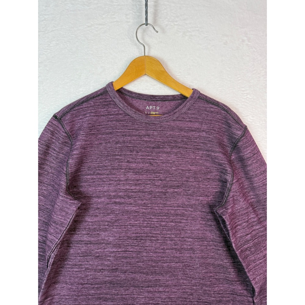 APT. 9 Premier Flex Long Sleeve Crew Neck Textured Knit‎ Sweatshirt Large - Picture 4 of 9